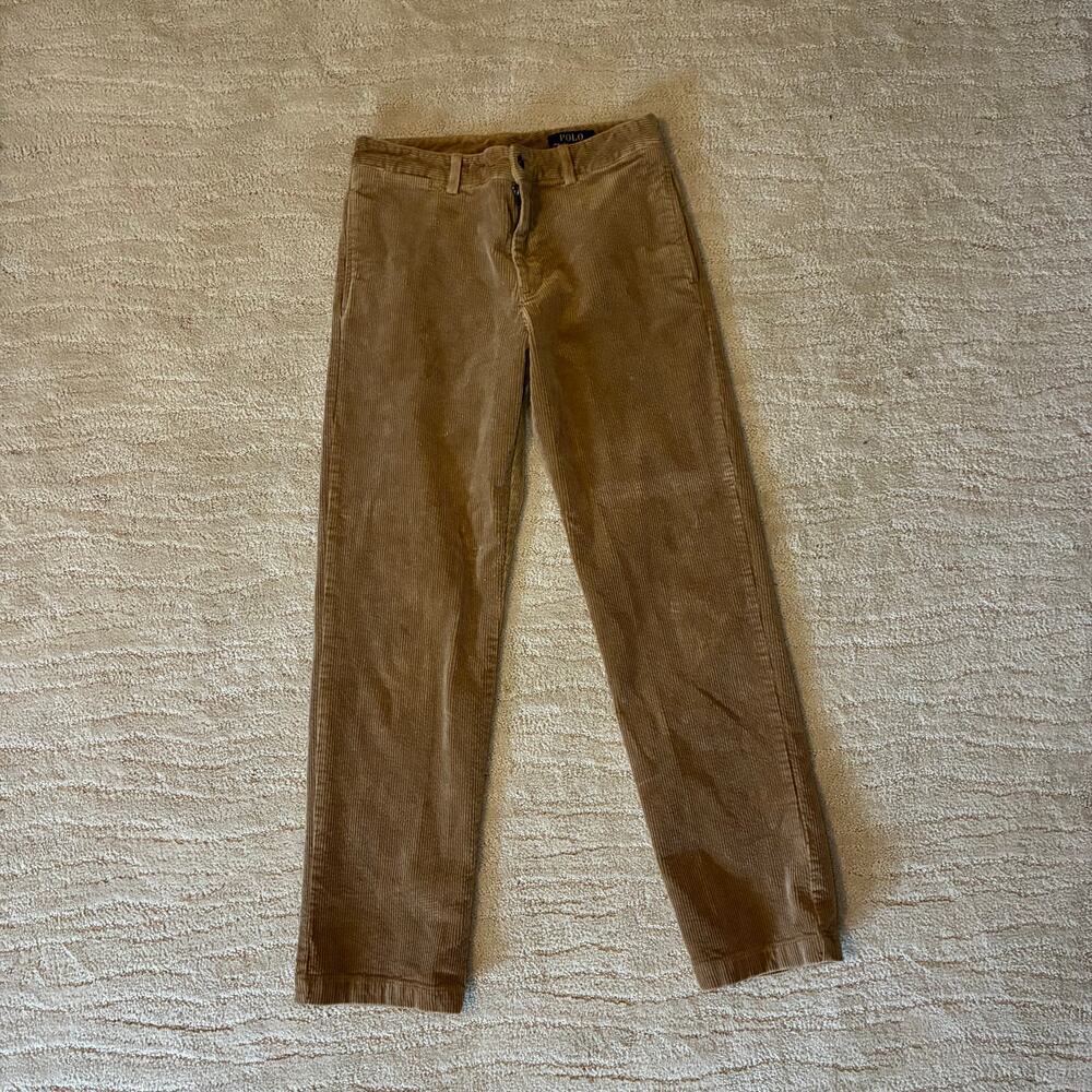 Polo Ralph Lauren Boys 16 Brown Corduroy Pants Preppy, Old Money, Ivy League